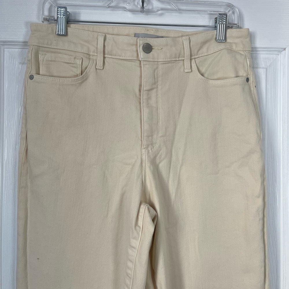 Athleta Flex High Rise straight Leg Ankle Jean in bone size 10 - Picture 3 of 9